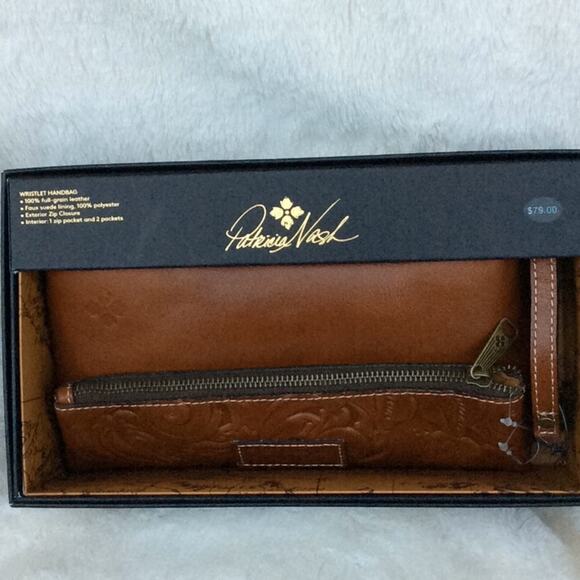 Patricia Nash Leather Wristlet Handbag     NWT - Picture 5 of 16